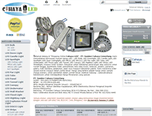 Tablet Screenshot of cahaya-led.com
